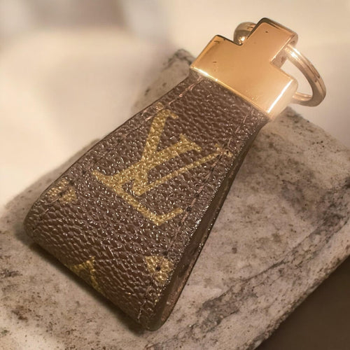 Custom made Authentic LV Canvas/Leather Luxury Keychain
