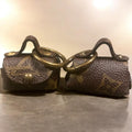 Repurposed Authentic Luxury LV Canvas Mini Purse Keychain/Charm